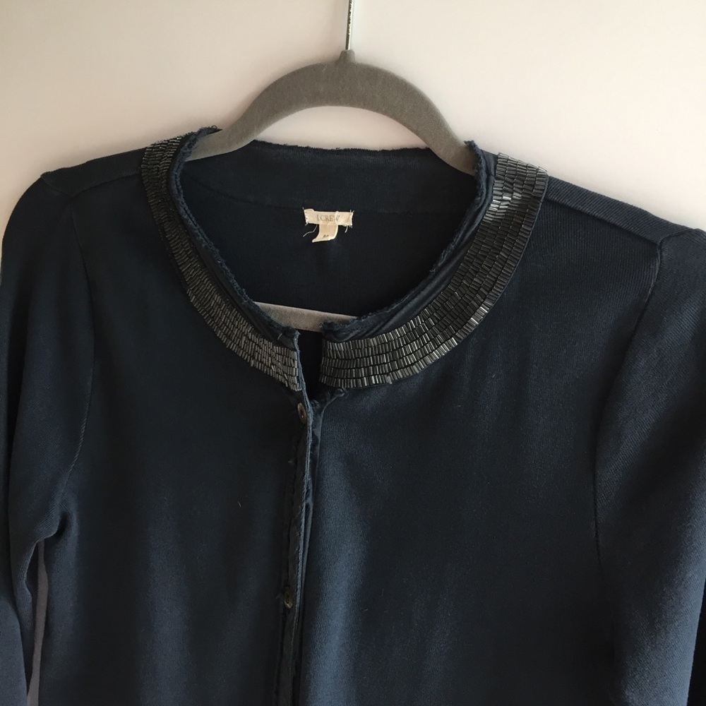 J Crew Denim Blue Cardigan